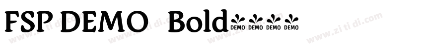 FSP DEMO   Bold字体转换